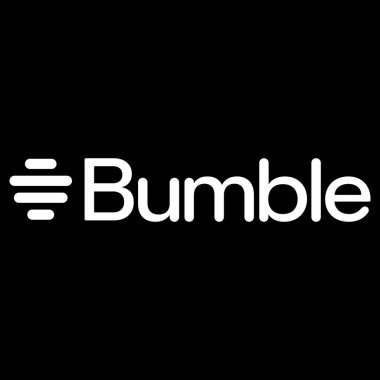 Beyaz Bumble Resmi Logosu Şeffaf Vektör Simgesi, Düzenlenebilir SVG ve Dijital Kullanım için PNG
