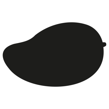 Mango Siluet Vektör Simgesi