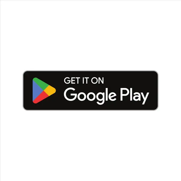Google Play Store Rozeti EN Resmi İndirme Düğmesi Vektör Simgesi İngilizce sürümü