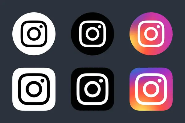 Instagram simgesi. Instagram logosu. Instagram vektörü. Instagram kamera logosu simgesi. Sosyal medya logosu. Instagram logo simgesi seti. Instagram kamera vektör simgesi. Sosyal medya simgeleri. Vektör illüstrasyonu.