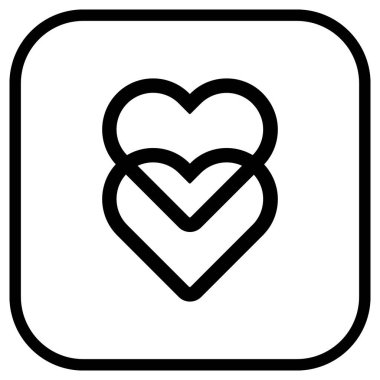 eHarmony Siyah Logo Düz Çizgi Simgesi Tasarımcılar için Vektör Biçiminde