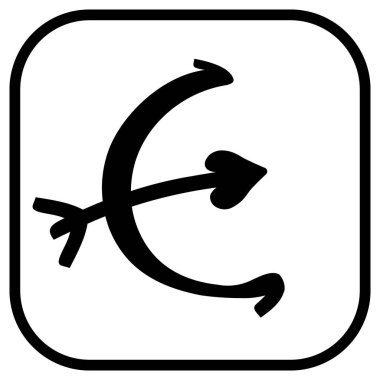 EliteSingles Tasarımcılar için Vektör Biçiminde Siyah Logo Düz Çizgi Simgesi