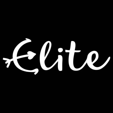 Uygulama Tasarım ve Markalaşma Projeleri için EliteSingles Wordmark Beyaz Logo Minimum Vektör Simgesi