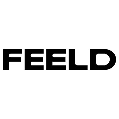 Uygulama Tasarım ve Markalaşma Projeleri için Feeld Wordmark Beyaz Logo Minimum Vektör Simgesi Simgesi