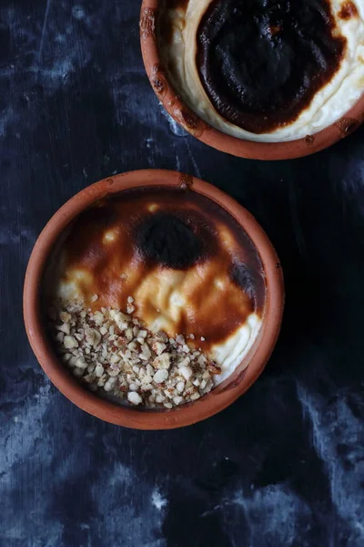 Rijstpudding Sutlac Turks Traditioneel Dessert — Stockfoto