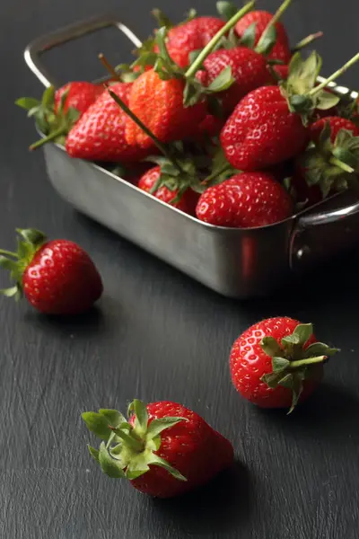 Whole Strawberry Fruits Whole Strawberries Stock Image