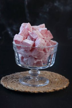 Cam kasede Türk Lokum 'u