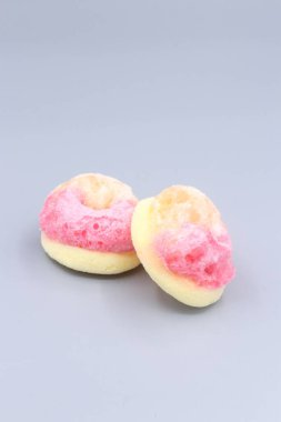 Donmuş kurutulmuş jelibon şekeri.