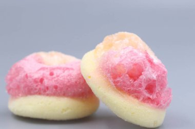 Donmuş kurutulmuş jelibon şekeri.