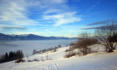 Tatra Dağları 'nın manzarası. Polonya