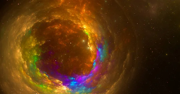 Fractal Spiral Fantastisk Abstrakt Bakgrund Från Stjärnor Och Galaktisk Rymden — Stockfoto