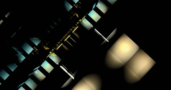 Трехмерная Трёхмерная Фрактальная Текстура Сгенерированное Компьютером Абстрактное Технологическое Изображение — стоковое фото