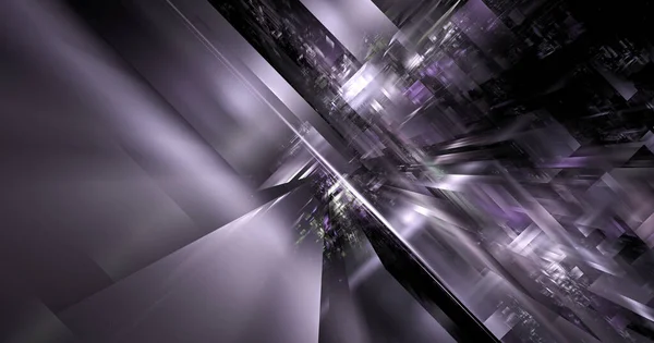 Háromdimenziós Fraktál Textúra Számítógép Által Generált Absztrakt Tehnológiai Kép — Stock Fotó