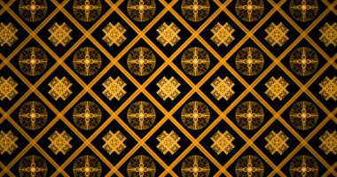 Mozaik süsler. Renkli Geometrik desen. Renkli dekoratif grafik tasarımı.