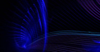 Abstract digital background. Composition of fractal curves, fractal graphics.