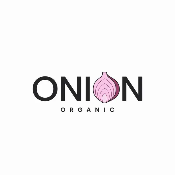 Onion Logo Onion Letter White Background Eps Stock Illustration