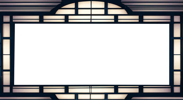 Moldura Janela Vidro Art Deco Com Transparência Isolada Para Espaço Imagens Royalty-Free