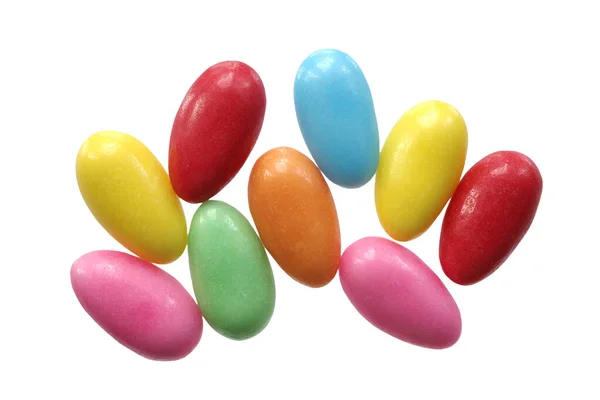 Tatlı Paskalya Yumurtaları Izole Edilmiş Şeker — Stok fotoğraf