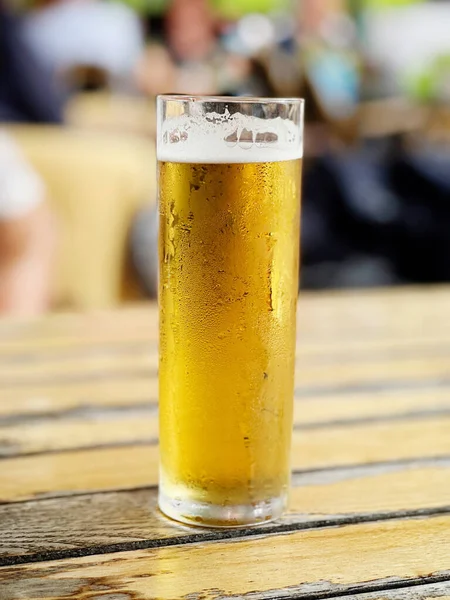 Dışarıdaki Bira Bahçesinde Taze Soğuk Bira Telifsiz Stok Imajlar