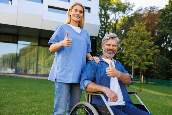 Empowering Healthcare: Nurse and Wheelchair User Celebrate