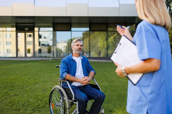 Accessible Healthcare: Nurse Empowering Patient Outdoors