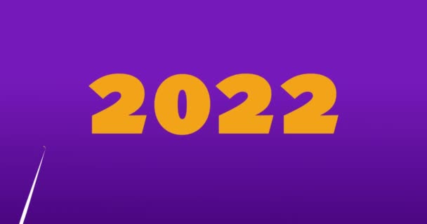 2022 2023 Felice Anno Nuovo Animazione Magica Caricatore Transizione Animazione — Video Stock