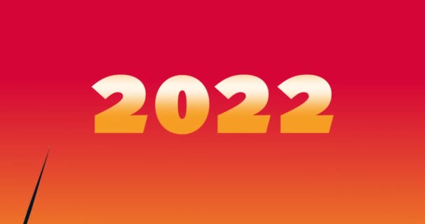 2022 2023 Feliz Año Nuevo Animación Mágica Para Cargador Transición — Vídeos de Stock