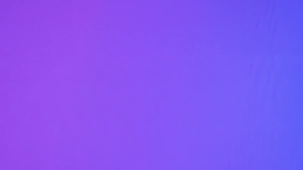 Neon Blue Pink Purple Water Gradient Texture Drops Splashes Waves — Vídeos de Stock
