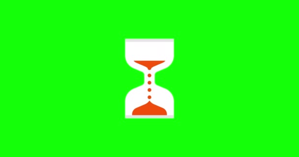 Hourglass Завантаження Курсор Анімації Циклу Анімації Навантажувач Пісочного Годинника Анімація — стокове відео