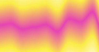 Abstract horizontal color gradient background with liquid style waves featured pink, yellow and white. Seamless looping video animation