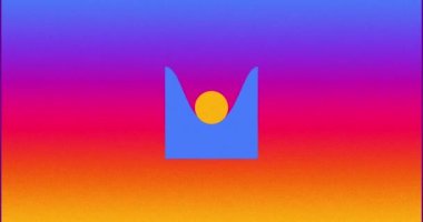 Color gradient animation. Morphing geometry shapes motion design. Transition or loader loop animation screen. 4K resolution abstract colorful background