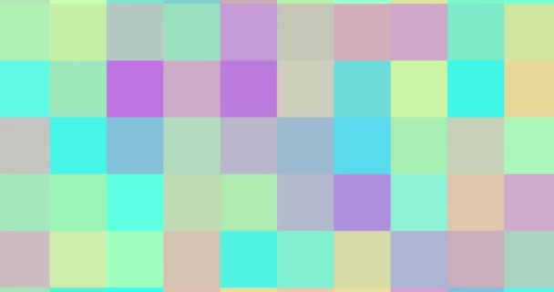 Анимированный Многоцветный Пиксельный Фон Переход Абстрактному Дизайну Пиксельного Движения Разрешением — стоковое видео