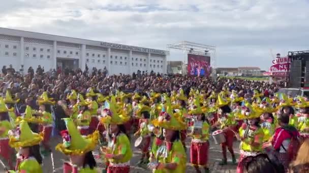 Estarreja Portugal 2023 Traditional Winter Annual Estarreja Samba Carnival Portugal — Stock Video