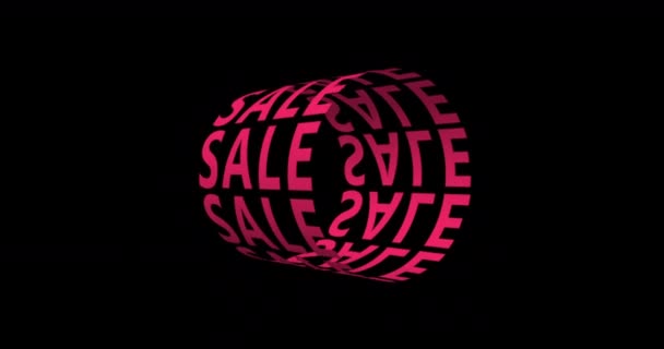 Sale Typography Sale Loop Animation Advertising Animated Banner Kinetic Typography — Vídeos de Stock