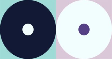 Modern loop Animated Geometric pattern or background. 4K resolution geometric motion design in pastel colors. Abstract shapes background with circles.