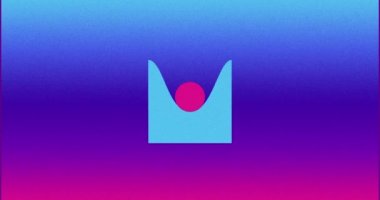 Color gradient animation. Morphing geometry shapes motion design. Transition or loader loop animation screen. 4K resolution abstract colorful background