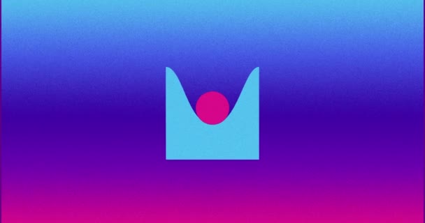 Color Gradient Animation Morphing Geometry Shapes Motion Design Transition Loader — 图库视频影像
