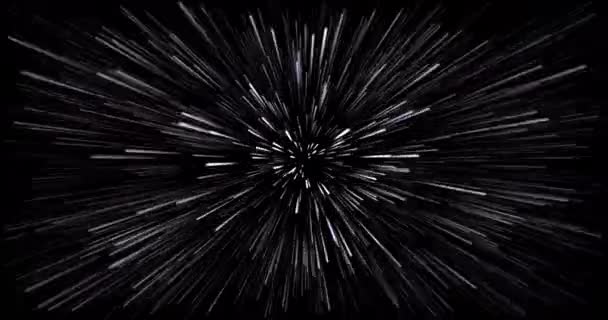 抽象的创意速度空间背景 洋红色 紫色和白色的光 霓虹灯在运动的速度 4K分辨率空间动画 — 图库视频影像