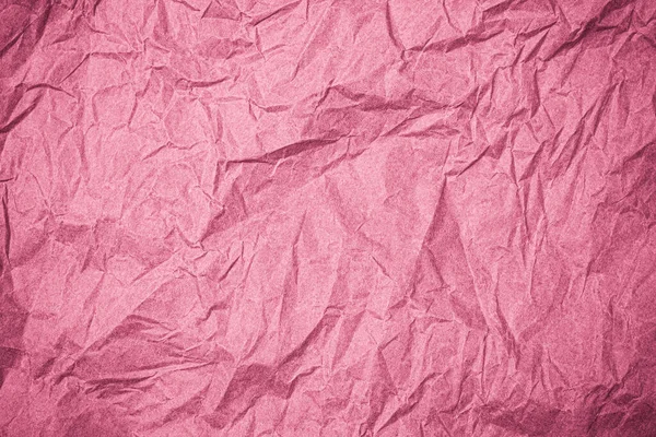 Widok Góry Pomarszczonego Papieru Teksturowanego Różowy Pognieciony Tło Tekstury Papieru — Zdjęcie stockowe