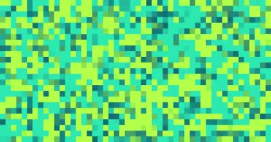 Canlandırılmış çok renkli piksel arkaplanı. 4K çözünürlüklü piksel hareket tasarımı geçişi. Piksel desen döngü canlandırması.