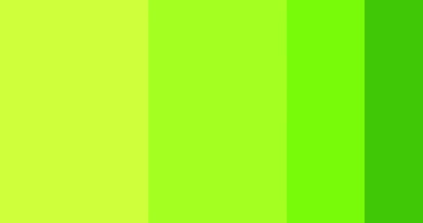 簡単な遷移アニメーション 現代の緑と黄色の形は白の背景に水平方向に遷移します — ストック動画