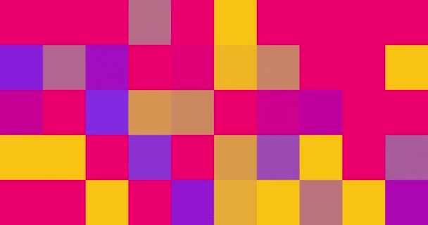 Sfondo Pixel Multicolore Animato Risoluzione Astratto Pixel Transizione Progettazione Del — Video Stock