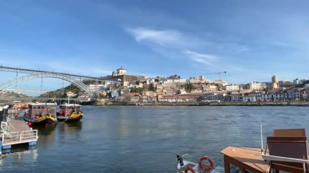 Porto Portugal 2023 Timelapse Vue Touristique Sur Belle Vieille Ville — Video