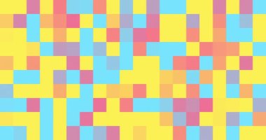 Canlandırılmış çok renkli piksel arkaplanı. 4K çözünürlüklü piksel hareket tasarımı geçişi. Piksel desen döngü canlandırması.