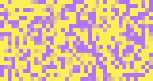 Sfondo Pixel Multicolore Animato Risoluzione Astratto Pixel Transizione Progettazione Del — Video Stock