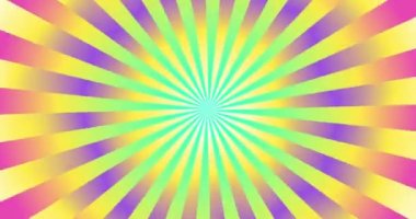Animated colorful gradient retro background. 4K resolution animation. Multicolored disco background