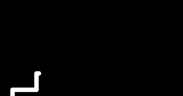 Анимация Лестницы Бизнес Концепция Прогресса Успеха Карьерного Роста Восхождения Карьерной — стоковое видео