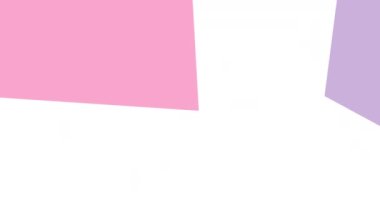 Basit döngü geçiş animasyonu. Beyaz arkaplanda geometrik şekiller geçiş