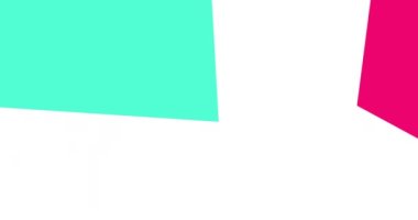 Basit döngü geçiş animasyonu. Beyaz arkaplanda geometrik şekiller geçiş