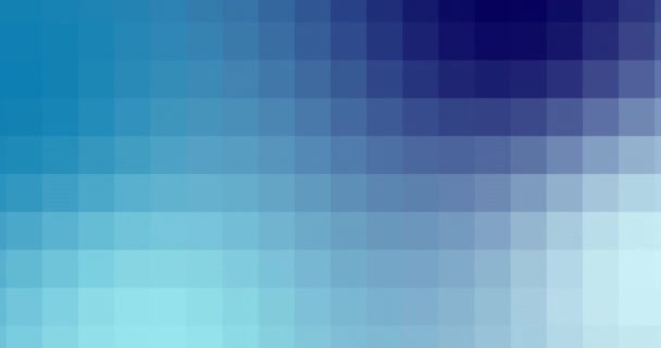 蓝色运动马赛克梯度背景 移动抽象模糊的背景 颜色随位置变化而变化 从而产生平滑的颜色变化 — 图库视频影像